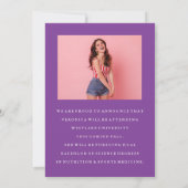 CLASSY CHIQUE FOTOCOLLAGE AFSTUDEREN AANKONDIGING (Achterkant)