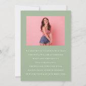 CLASSY CHIQUE FOTOCOLLAGE AFSTUDEREN AANKONDIGING (Achterkant)