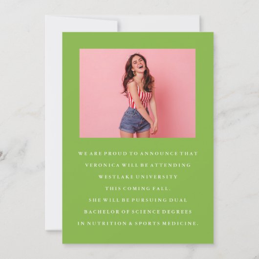 CLASSY CHIQUE FOTOCOLLAGE AFSTUDEREN AANKONDIGING (Achterkant)