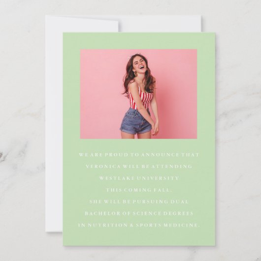 CLASSY CHIQUE FOTOCOLLAGE AFSTUDEREN AANKONDIGING (Achterkant)