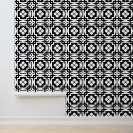 Classy chique zwart-wit geometrische deco modern behang