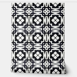 Classy chique zwart-wit geometrische deco modern behang