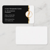 Classy Chiropractor Kantoor Spine Center Visitekaartje (Voorkant / Achterkant)