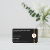 Classy Chiropractor Medical Visitekaartjes (Staand voorkant)