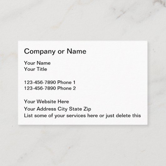 Classy Chiropractor Spine Center Visitekaartje (Achterkant)