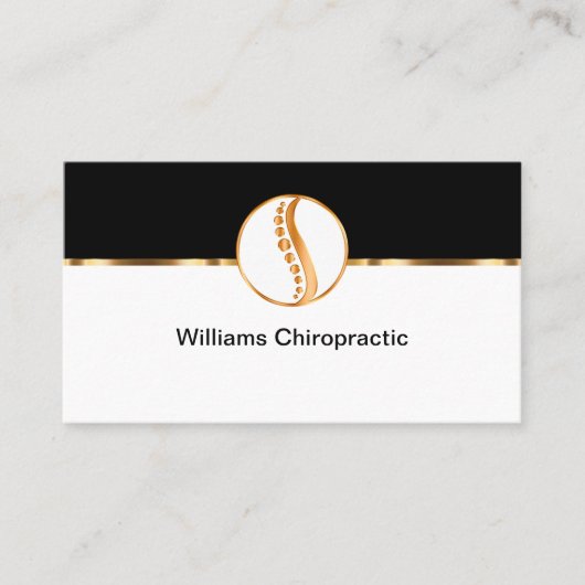 Classy Chiropractor Theme Visitekaartjes (Voorkant)