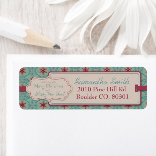Classy Christmas Return-label Etiket (Insitu)