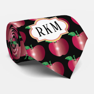 Classy Class Monogram Apple Pattern-leraar Stropdas