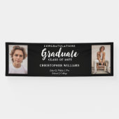 Classy Class of 2023 Script Text 2 Photo - Black Spandoek (Horizontaal)