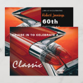 Classy Classic Birthday Invitation Kaart (Voorkant / Achterkant)