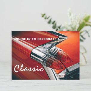 Classy Classic Birthday Invitation Kaart