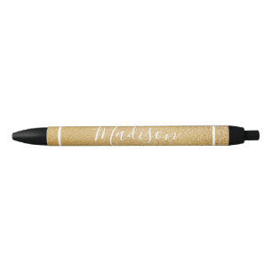 Classy Classic Golden Custom Name Zwarte Inkt Pen
