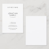 Classy Clean Professional Design Modern Plain Visitekaartje (Voorkant / Achterkant)