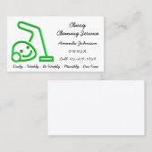 Classy Cleaner Service Maid Vacuum Cleaner ECO Visitekaartje (Voorkant / Achterkant)