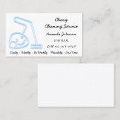 Classy Cleaner Service Maid Vacuum Cleaner New Visitekaartje (Voorkant / Achterkant)