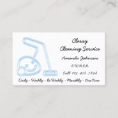 Classy Cleaner Service Maid Vacuum Cleaner New Visitekaartje (Voorkant)