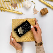 Classy Cleaning Service Elegant Sparkly Gold Visitekaartje