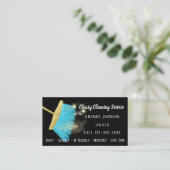 Classy Cleaning Service Elegant Sparkly Visitekaartje (Staand voorkant)