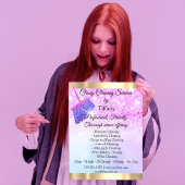 Classy Cleaning Service House houdt roze glitter Flyer