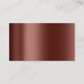 Classy Cleaning Service Maid Gold Brown Roos Visitekaartje (Achterkant)