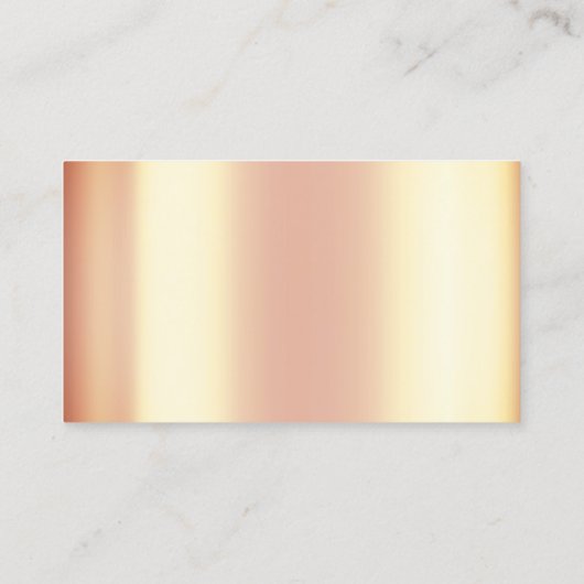 Classy Cleaning Service Maid Gold Coral Hausekeepe Visitekaartje (Achterkant)