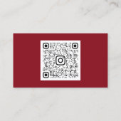 Classy Cleaning Service Maid Gold Groom Burgundy Visitekaartje (Achterkant)