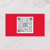 Classy Cleaning Service Maid Gold Groom Logo Red Visitekaartje (Achterkant)