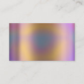 Classy Cleaning Service Maid Gold Silver Holograaf Visitekaartje (Achterkant)