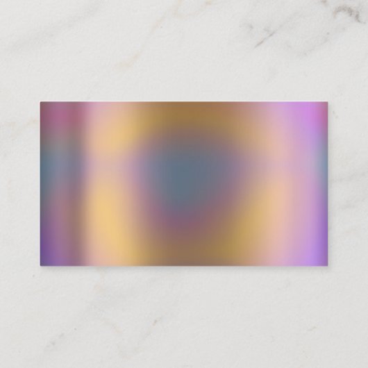 Classy Cleaning Service Maid Gold Silver Holograaf Visitekaartje (Achterkant)