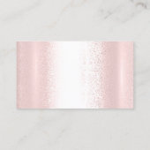 Classy Cleaning Service Maid Grey Silver Roos Pink Visitekaartje (Achterkant)