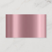 Classy Cleaning Service Maid Grey Silver Roos Visitekaartje (Achterkant)