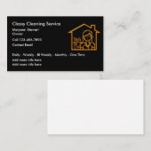 Classy Cleaning Service Moderne Visitekaartjes (Voorkant / Achterkant)