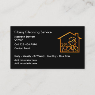 Classy Cleaning Service Moderne Visitekaartjes
