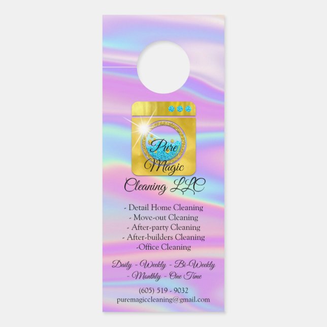 Classy Cleaning Service Moveout Cleaning Laundy Deurhanger (Voorkant)