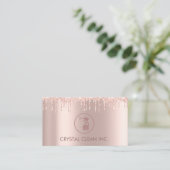 Classy Cleaning Service Roos Glitter Drivers Visitekaartje (Staand voorkant)