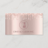 Classy Cleaning Service Roos Glitter Drivers Visitekaartje (Voorkant)