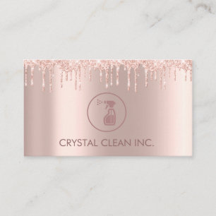 Classy Cleaning Service Roos Glitter Drivers Visitekaartje