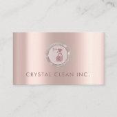 Classy Cleaning Service Roos Gold Simple Visitekaartje (Voorkant)