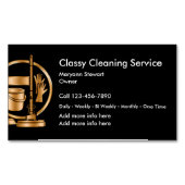Classy Cleaning Services Design Visitekaartje Magneet (Voorkant)