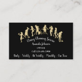 Classy Cleaning Services Gold Logo Eenvoudig gemaa Visitekaartje (Voorkant)