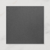 Classy Cleaning Services Gold Logo Maid Kraft Grey Vierkante Visitekaartje (Achterkant)