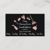 Classy Cleaning Services Gold Logo Maid Roos Glitt Visitekaartje (Voorkant)