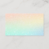 Classy Cleaning Services Holograaf Ombre Glitter Visitekaartje (Achterkant)