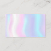 Classy Cleaning Services Holografen Blue Glitter Visitekaartje (Achterkant)