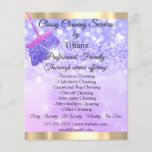 Classy Cleaning Services House Houeping Elegant Flyer<br><div class="desc">florenceK gewijd aan Tiffany-collectie</div>
