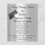 Classy Cleaning Services House Keeping Gray Silver Flyer<br><div class="desc">florenceK gewijd aan Tiffany-colleges</div>