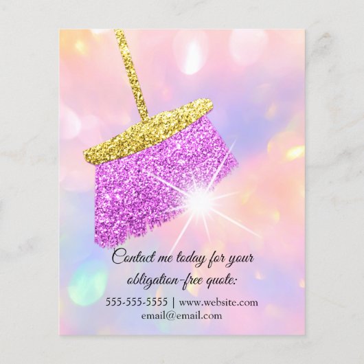 Classy Cleaning Services House Keeping HolografenI Flyer (Achterkant)