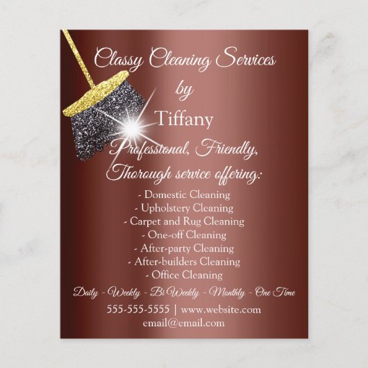 Classy Cleaning Services House Keeping Maid Flyer (Voorkant)