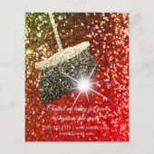 Classy Cleaning Services House Keeping Red Glitter Flyer (Achterkant)