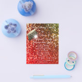 Classy Cleaning Services House Keeping Red Glitter Flyer (Enkel)